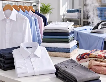 Laundry washing rate categories included service
